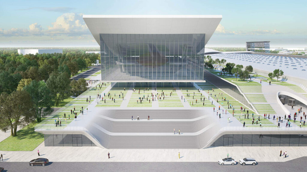 Redevelopment project for Pavilion no. 70 “Moscow”, 2020. Today abandoned. Illustration: gorproject.ru.