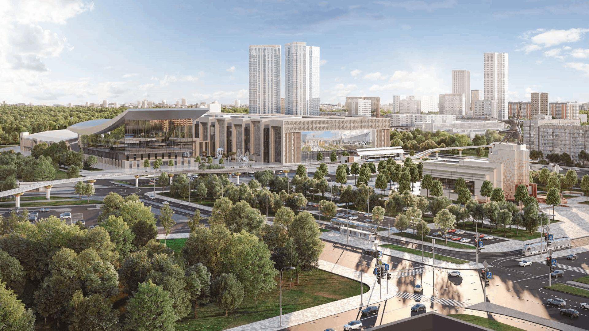 Redevelopment project for pavilion no. 70 “Moscow”. Illustration: expo-vdnh.ru.