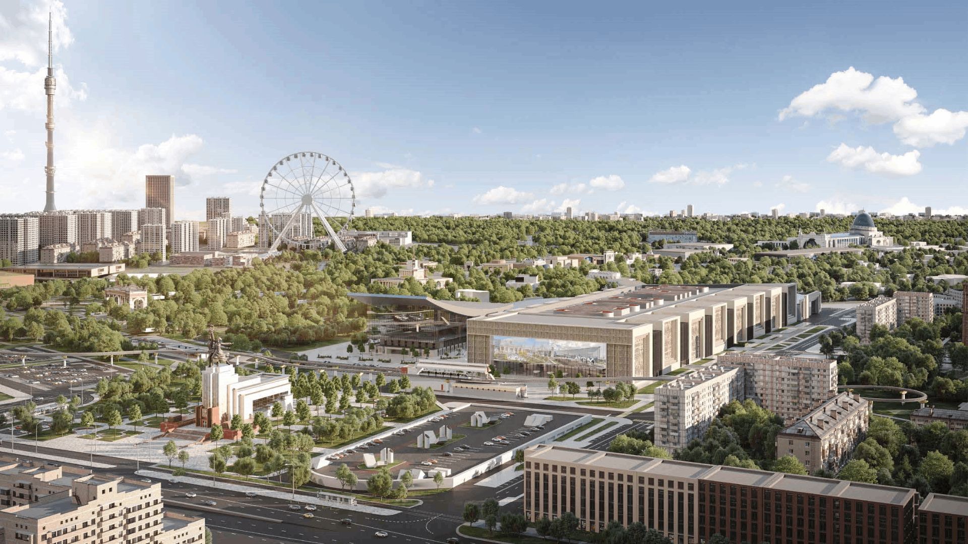 Redevelopment project for pavilion no. 70 “Moscow”. Illustration: expo-vdnh.ru.