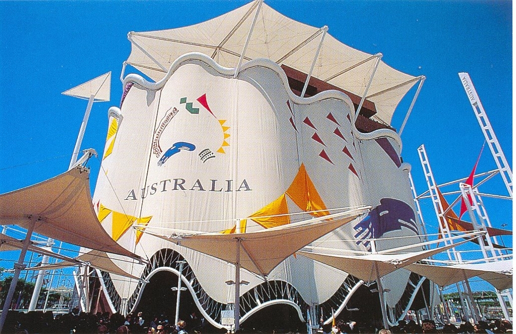 Pavillon de l'Australie à l'Expo 92. Photo : Asociación Legado Expo Sevilla
